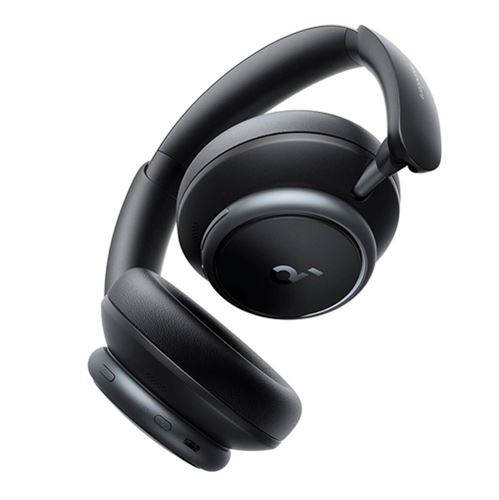 Headphones Noise Micro Black - Space Bluetooth Wireless Center Soundcore Adaptive - Anker Cancelling Q45