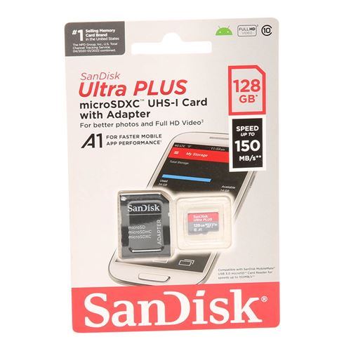 SanDisk NEW Ultra 128GB micro SD microSDXC Flash Memory Card Full