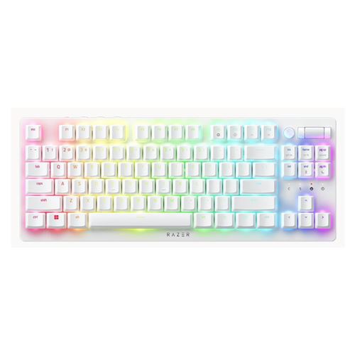 Razer DeathStalker V2 Pro Low-Profile TKL Optical Wireless Gaming Keyboard (White) - Linear