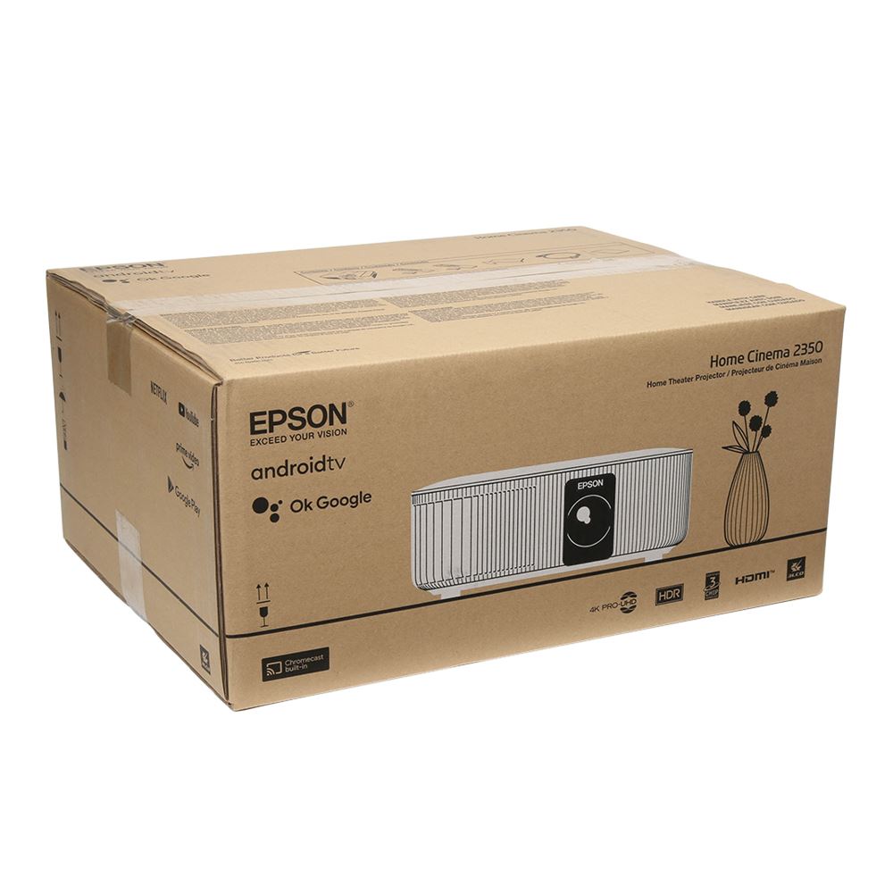 Epson Home Cinema 2350; 3LCD 4K Projector, 2800 Lumens Color Brightness ...