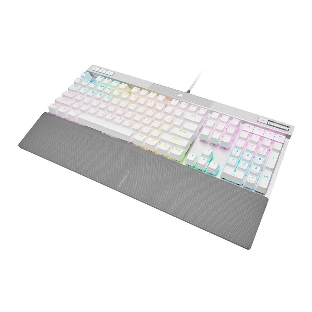 Corsair 70 PRO RGB Optical-Mechanical RGB Gaming Keyboard - White ...