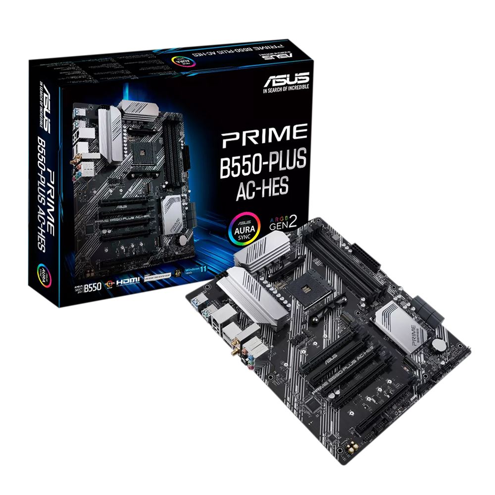 Asus B550 Plus Prime Ac Hes Amd Am4 Atx Motherboard Micro Center 