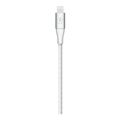 Belkin BOOST CHARGE Braided Lightning to USB-C Charge/ Sync Cable 6.6 ft. -  White - Micro Center