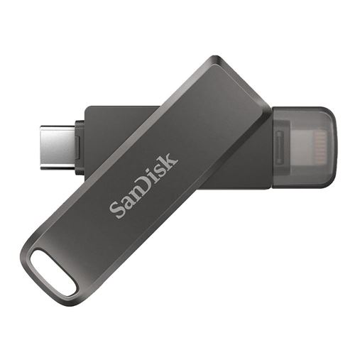 Bytte Vant til status SanDisk 128GB iXpand 2-in-1 Lightning and USB Type-C Flash Drive Luxe -  Gunmetal - Micro Center
