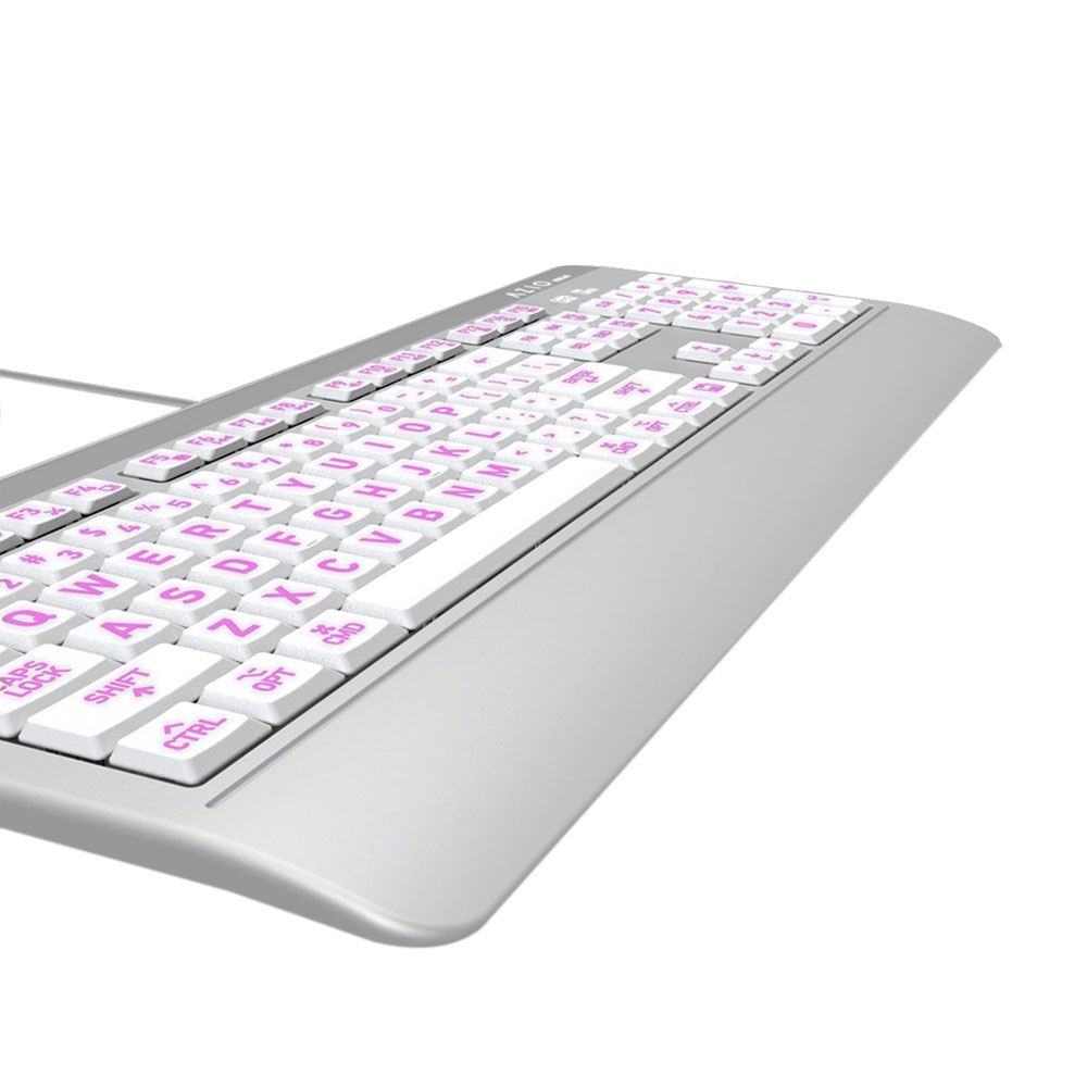 Azio KB540 Antimicrobial Wired Keyboard Mac Black Micro Center