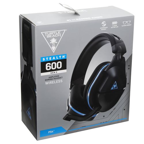 Turtle Beach Stealth 600 Gen 2 Wireless Gaming Headset w/ Flip-to-Mute Mic; Breathable Ear For and PS4 - Black - Micro Center