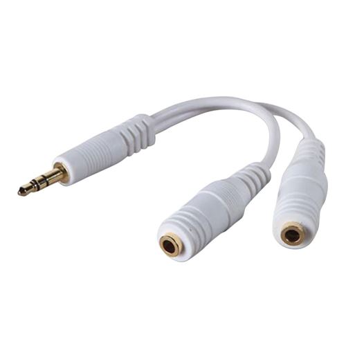 6in Stereo 3.5mm (M) to 2x RCA (F) Cable - Audio Cables and Adapters