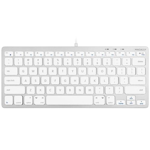 silver wired keyboard