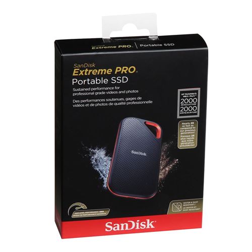 SanDisk Extreme PRO 2TB SSD USB 3.2 Gen 2x2 Type C External Solid