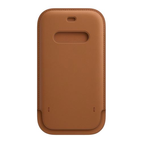 Apple Leather Sleeve with MagSafe for iPhone 12 Pro Max - Saddle