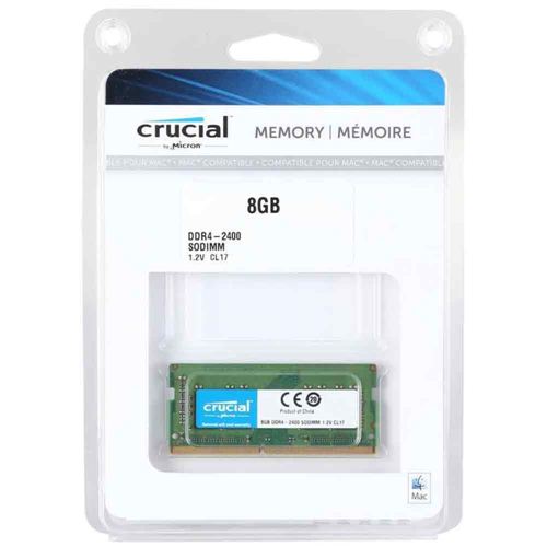 Crucial 8GB DDR4-2400 Laptop Memory) CL17 Memory (PC4-19200) Micro Center CT8G4S24AM (Apple Module - - SO-DIMM
