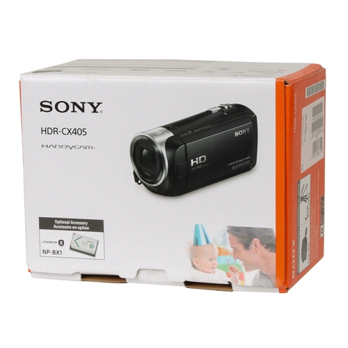 Cámara de video filmadora digital con HD, HDR-CX405