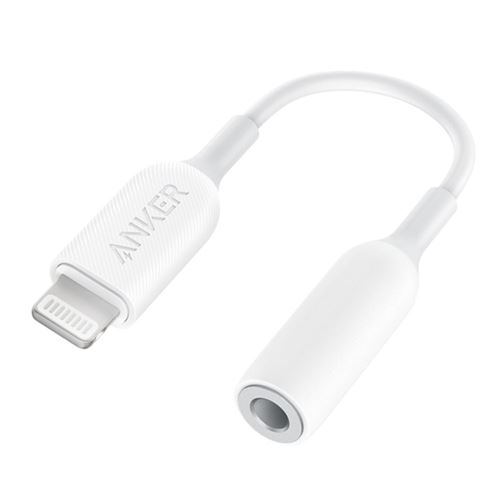 Apple Lightning to 3.5 mm Audio Cable 3.9 ft. (1.2 m) - White - Micro Center