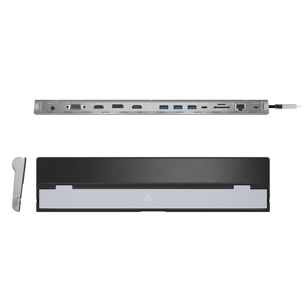 j5create JCD543 USBC Triple Display Docking Station Micro Center