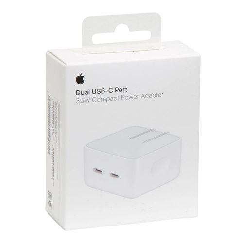 Apple 35W Dual USB-C Port Compact Power Adapter - Micro Center