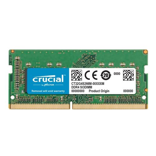 Crucial 32GB DDR4-2666 (PC4-21300) CL9 SO-DIMM Laptop Memory