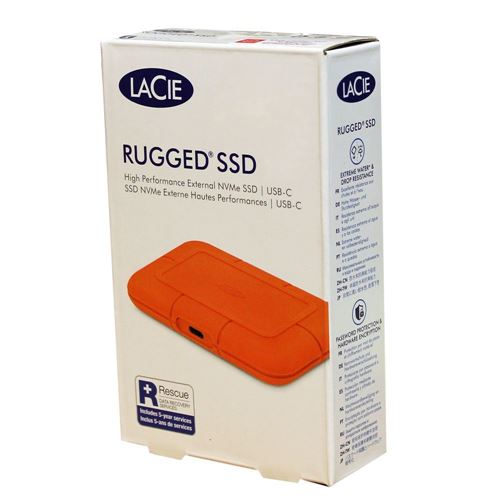 LaCie Rugged SSD 500GB USB 3.1 (Gen 2 Type-C) External SSD w/ Encryption -  Micro Center