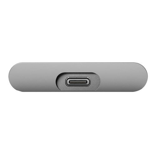 Seagate 500GB LaCie Portable SSD External State Drive - USB-C, USB 3.2 Gen 2, speeds up 1050MB/s, Silver, for - Micro Center