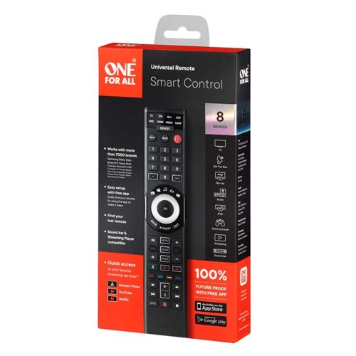 One for All 8 Device Universal Smart 8 TV Remote URC7880 - Best Buy