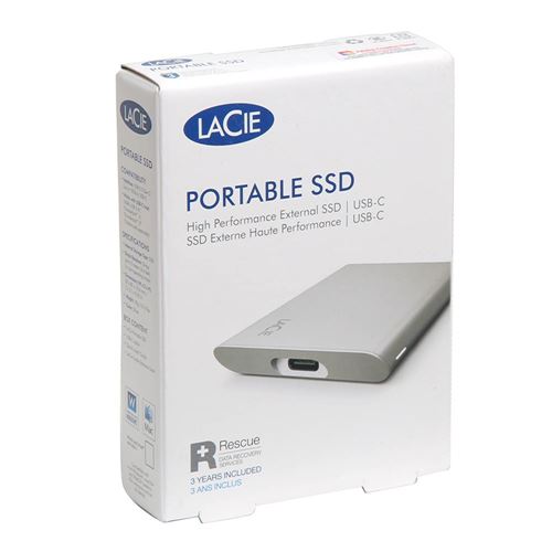 Seagate 2TB Portable SSD External Solid State Drive - USB-C, USB 3.2 2, speeds to 1050MB/s, Moon Silver, for - Micro Center