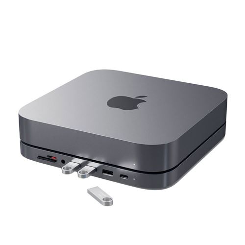 Satechi USB Type-C Aluminum Stand & Hub for Mac Mini - Micro Center