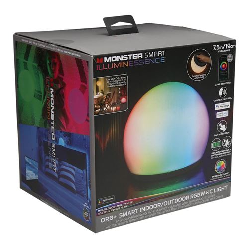 Monster Smart Orb And Portable Led Light Ball Indoor Outdoor : Target