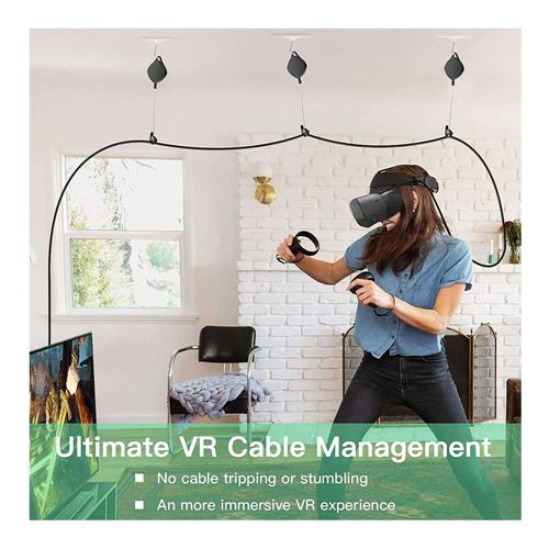 VR Cable Management Retractable Ceiling Pulley System Compatible