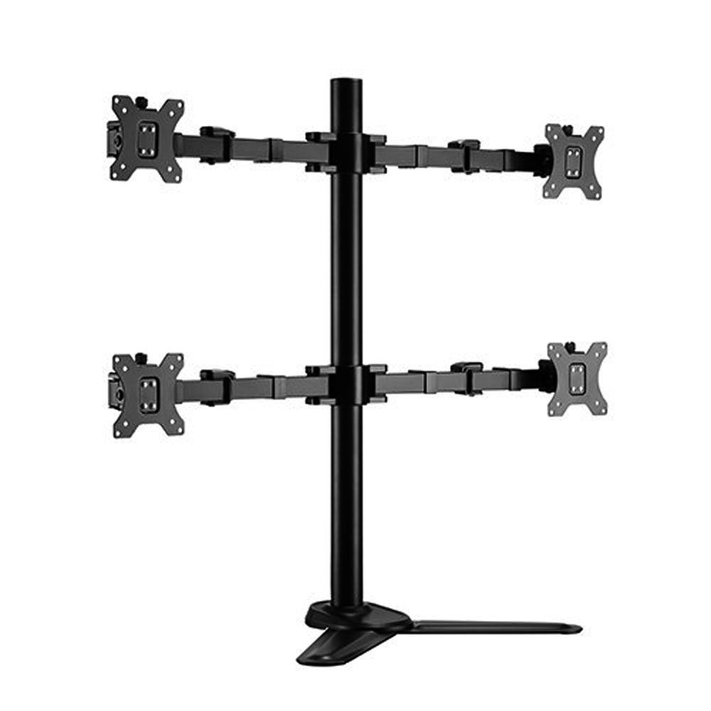 Inland Quad Monitor Stand for 17" 32" Monitors Micro Center