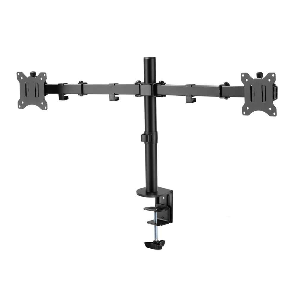 Inland LDT42-C024 Dual Monitor Clamp Mount for Monitors 17