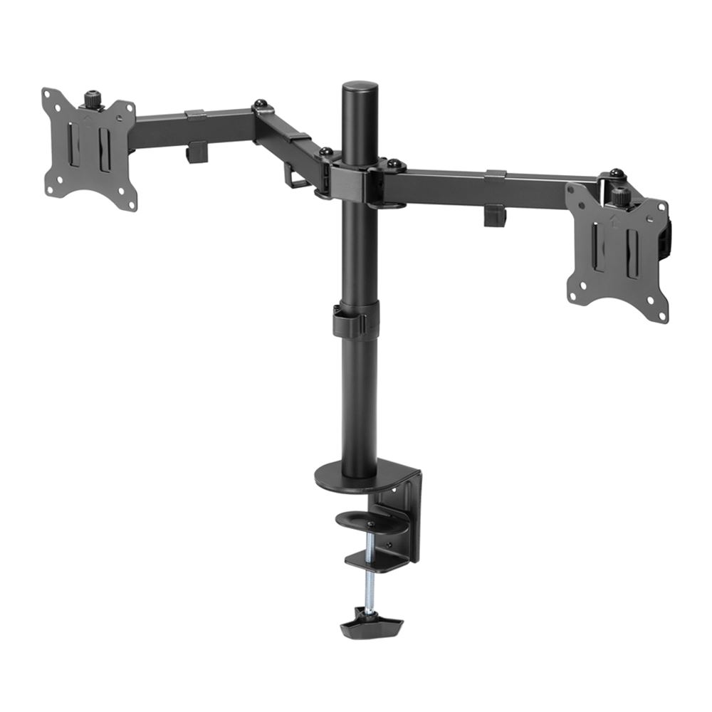 Inland LDT42-C024 Dual Monitor Clamp Mount for Monitors 17