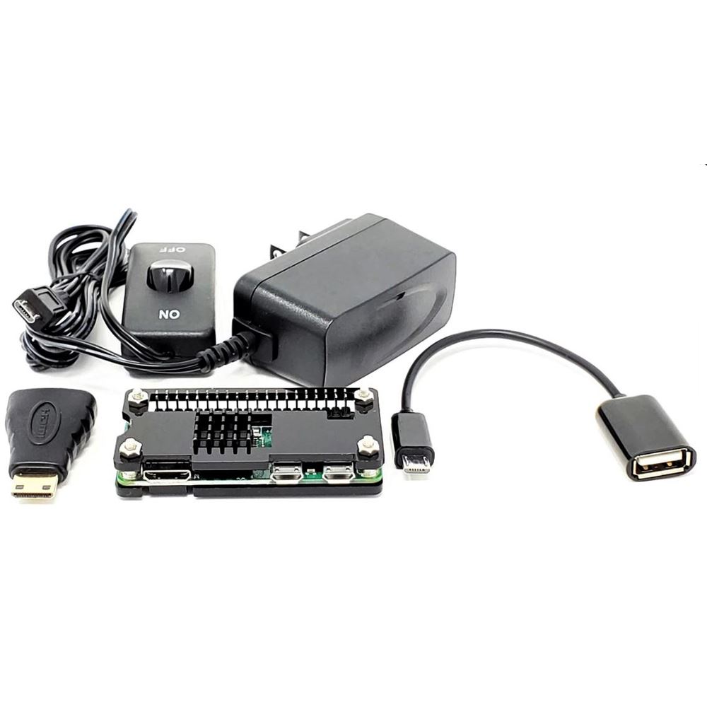 Micro Connectors Raspberry Pi Zero Starter Case Kit with Power Adapter