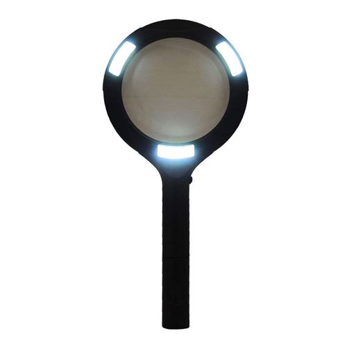 LitezAll LA-MAGCLM-6/12 LitezAll COB LED Lighted Hand Held Magnifying Glass  - Micro Center