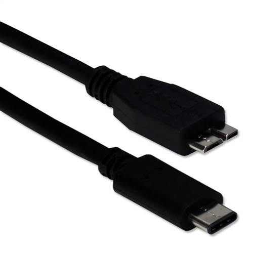 USB 1 Type-C) to Micro-USB (Type-B) Male Sync Cable 3.3 - Black - Micro Center