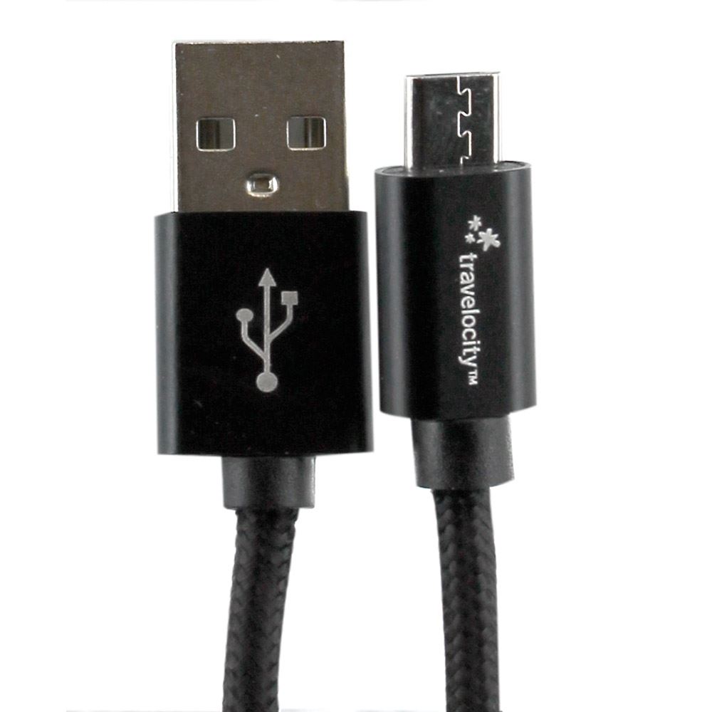 Travelocity Usb 20 Type Male To Micro Usb Type B Male Charge Sync Cable 4 Ft Metallic 7118