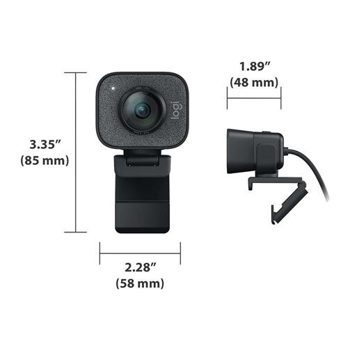  Logitech StreamCam Plus Webcam with Tripod Mount (Graphite),  1080p : Electronics