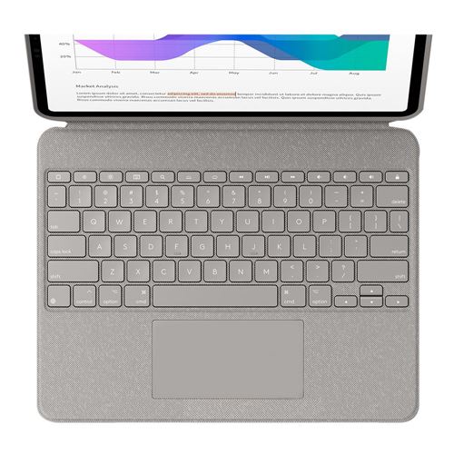 PC/タブレット PC周辺機器 Logitech Combo Touch for iPad Pro 12.9-inch 5th Gen. - Sand 