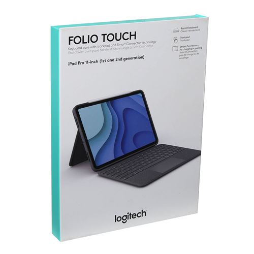 Logitech Folio Touch for iPad Pro 11-inch 1st 2nd 3rd Gen. - Gray