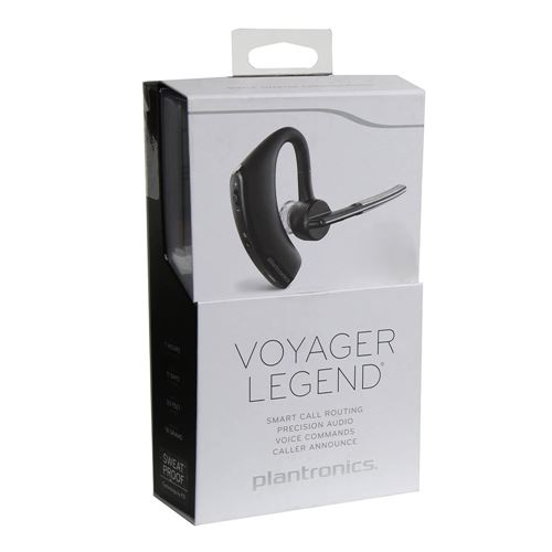 Plantronics Voyager Legend Wireless Bluetooth Single-Ear Headset - to your PC, Mac, Tablet and/or Cell Phone; - Micro