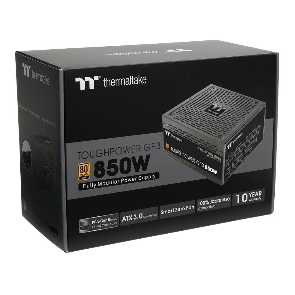 Thermaltake Toughpower GF3 850 Watt 80 Plus Gold ATX Fully Modular
