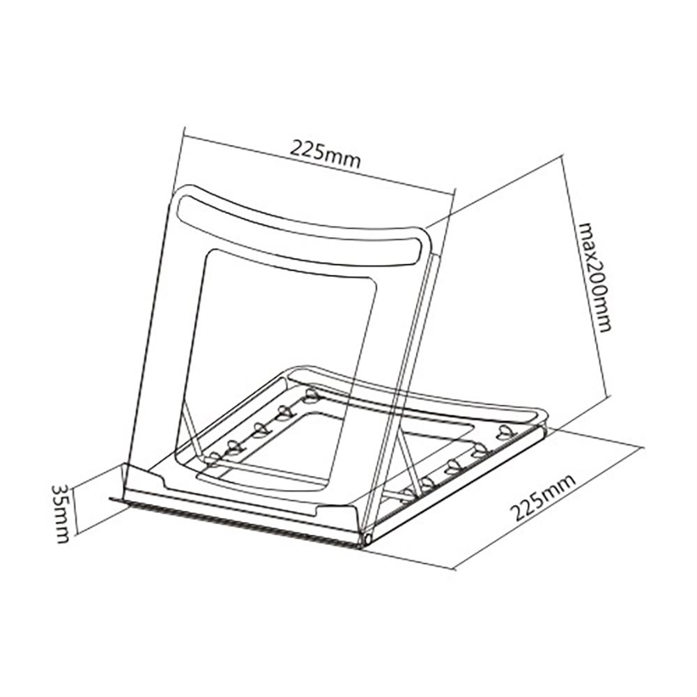 Inland KP01 Steel Laptop Stand Micro Center