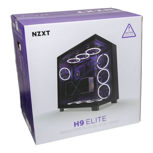 NZXT H9 Elite Tempered Glass ATX Mid-Tower Computer Case - Black - Micro  Center