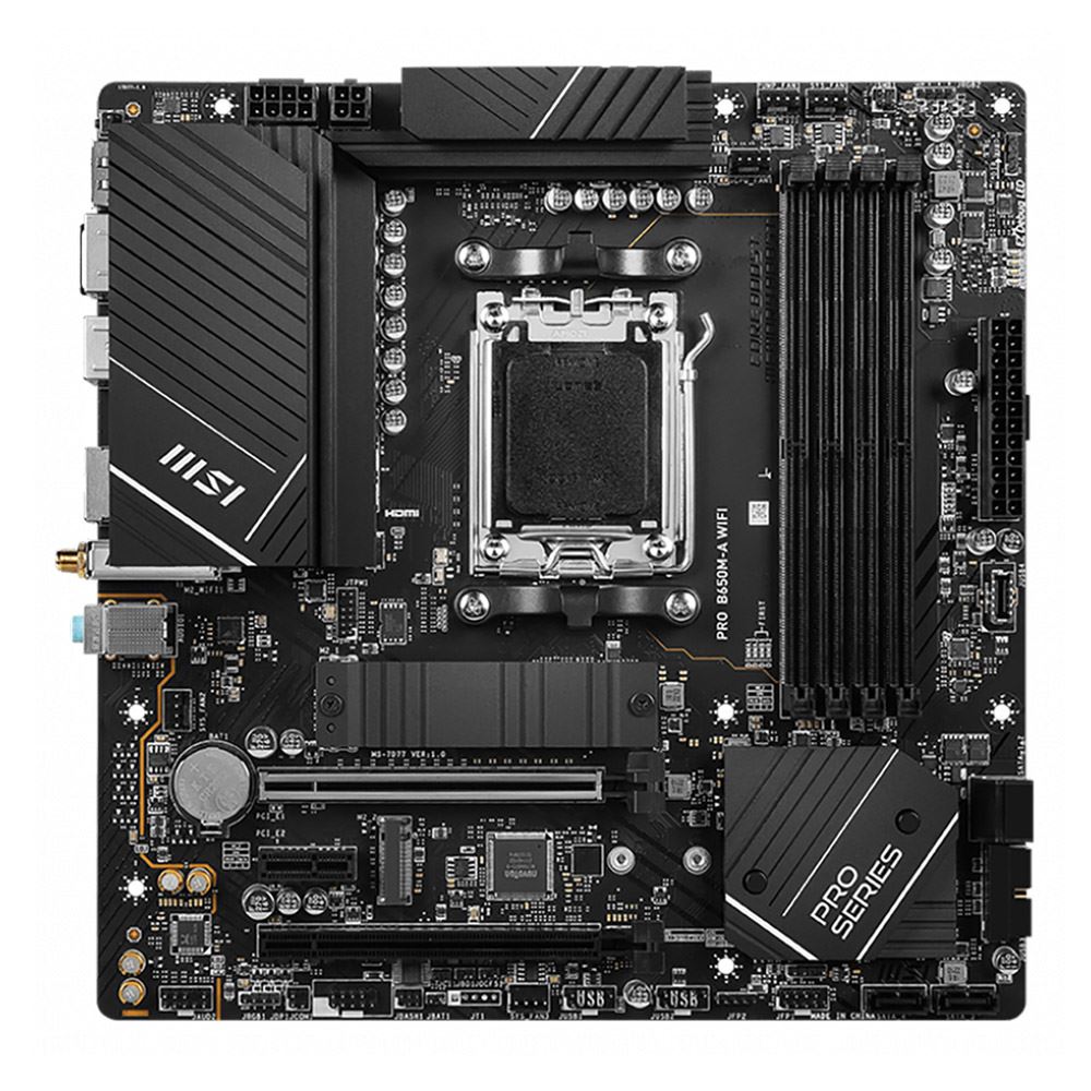 MSI B650M-A PRO WiFi AMD AM5 microATX Motherboard - Micro Center