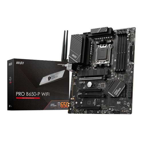MSI B650-P PRO WiFi AMD AM5 ATX Motherboard - Micro Center