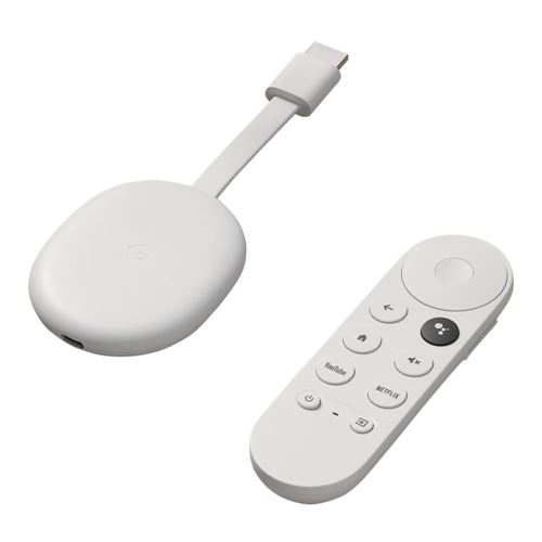 Google Chromecast with Google TV 4K HDR Streaming Media Player - Snow -  Micro Center