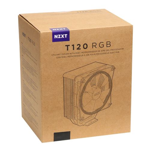 NZXT T120 RGB CPU Air Cooler - Black - Micro Center
