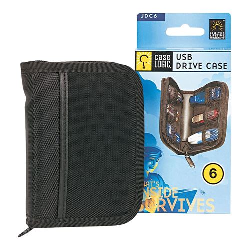 Case Logic 6 Capacity USB Flash Drive Shuttle Black - Micro Center
