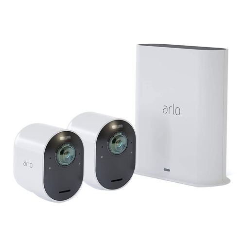 Vil udkast teenagere Arlo Ultra 2 Spotlight 2 Camera and SmartHub Kit - Micro Center