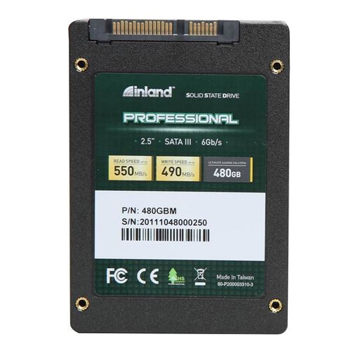 Inland Professional 480GB SSD 3D NAND SATA 3.0 6 GBps 2.5 Inch 7mm