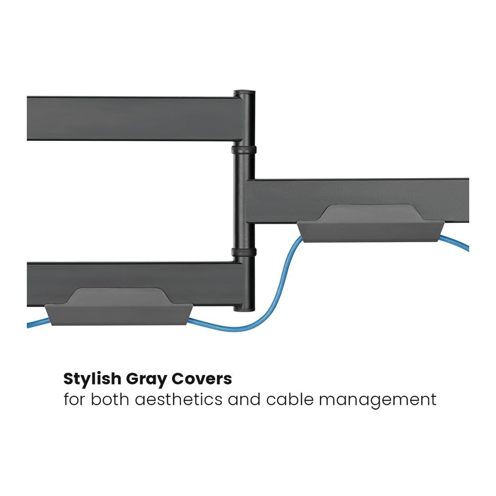 Inland LPA76463 Full Motion Single Stud TV Wall Mount; Heavy Duty