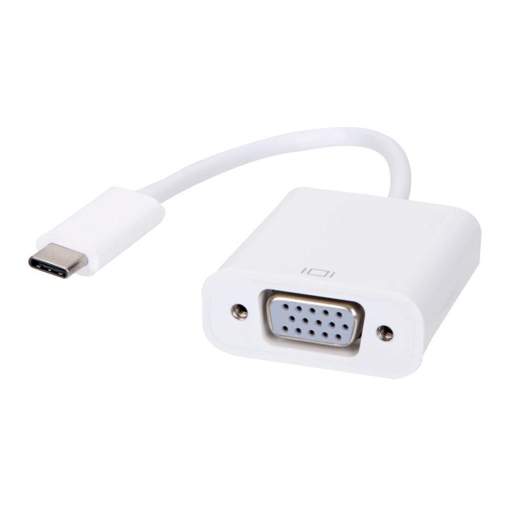 Inland USB 3.1 (Type-C) Male to VGA Female Adapter - White - Micro Center